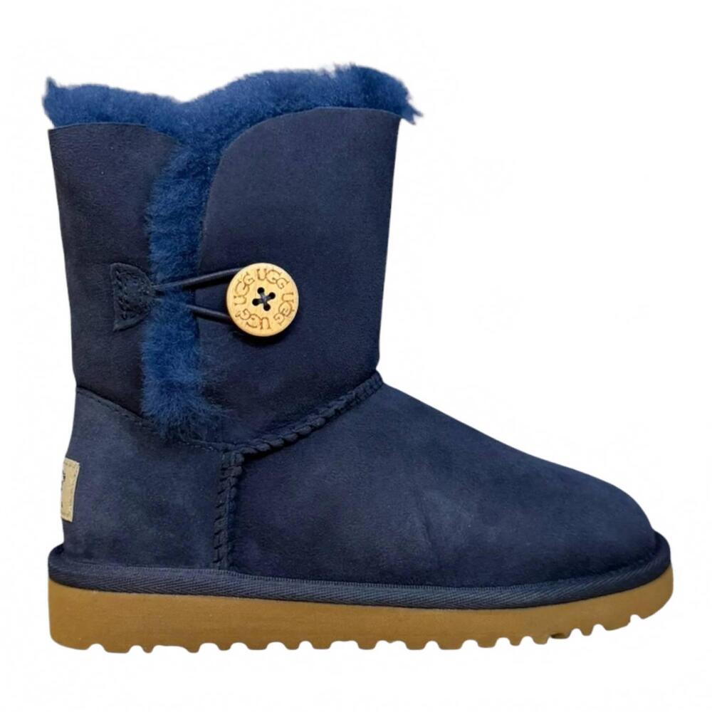 NEW UGG kid's bailey button boots in navy